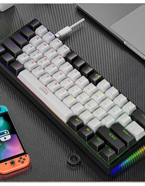 Load image into Gallery viewer, Keyboards 61 Keys 60% Mini Gaming Mechanical Keyboard RGB Hotswap Type-C Wired Gaming Keyboards Ergonomics Keyboard PBT Keycaps for Gamer T230215
