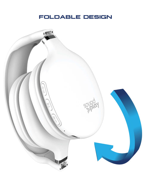 Load image into Gallery viewer, Foldable Wireless Headphones, Bluetooth Over-Ear Headset with Built-In Mic
