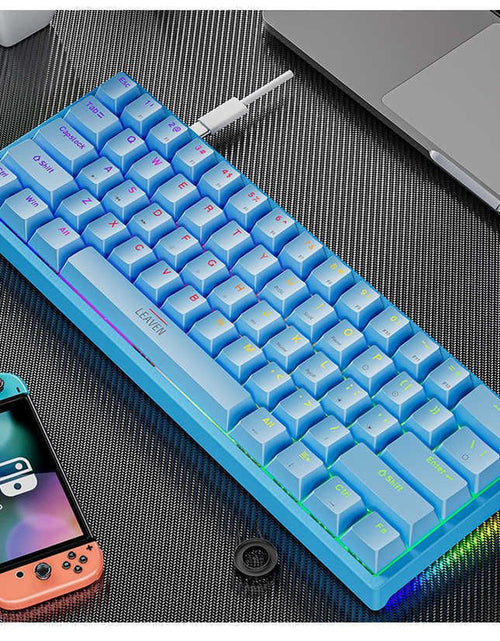Load image into Gallery viewer, Keyboards 61 Keys 60% Mini Gaming Mechanical Keyboard RGB Hotswap Type-C Wired Gaming Keyboards Ergonomics Keyboard PBT Keycaps for Gamer T230215
