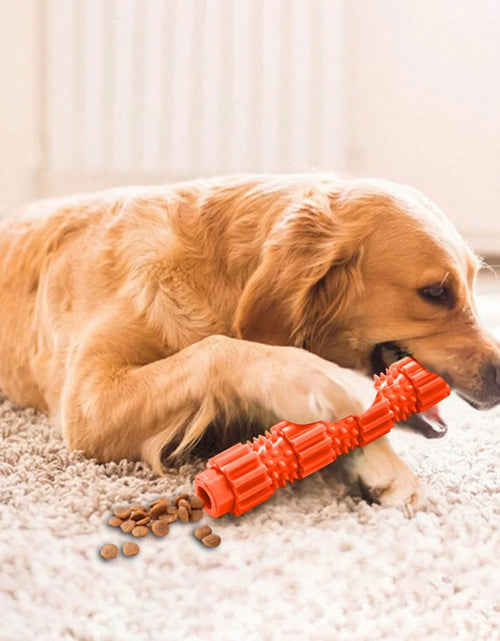 Load image into Gallery viewer, Dog Chew Toys for Aggressive Chewers,Treat Dog Dispensing Slow Feeder Durable Rubber Teeth Cleaning Tough Dog Puzzle Toys,Interactive Squeaky Dog Toy for Small/Medium Dogs"
