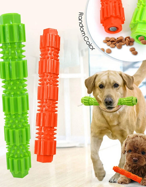 Load image into Gallery viewer, Dog Chew Toys for Aggressive Chewers,Treat Dog Dispensing Slow Feeder Durable Rubber Teeth Cleaning Tough Dog Puzzle Toys,Interactive Squeaky Dog Toy for Small/Medium Dogs"
