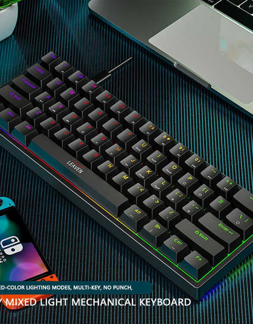 Load image into Gallery viewer, Keyboards 61 Keys 60% Mini Gaming Mechanical Keyboard RGB Hotswap Type-C Wired Gaming Keyboards Ergonomics Keyboard PBT Keycaps for Gamer T230215
